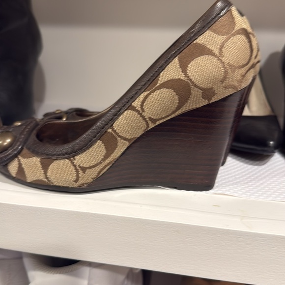🔅AUTHENTIC🔅COACH LANEY SIGNATURE WEDGE reduced - Picture 6 of 7
